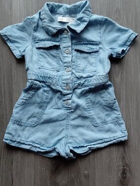 Zara Denim Toddler Jumpsuit/Romper Size 18-24 months. Girls